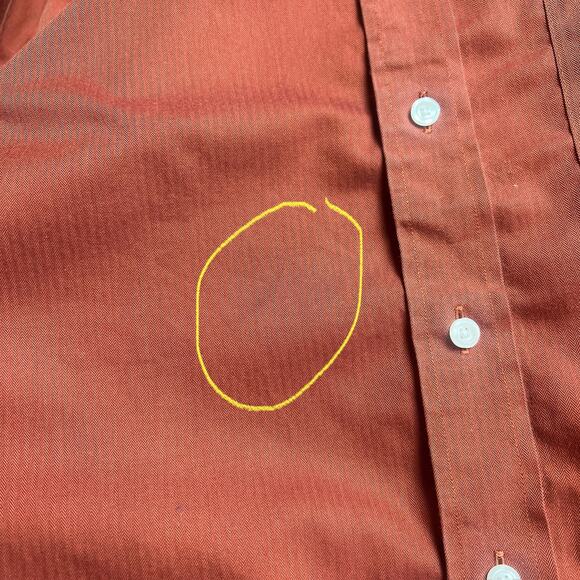 Roundtree & Yorke Gold Label Mens M Button Down Shirt Academia Preppy - Picture 3 of 8